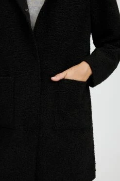 Fransa Tussenjassen Tussenjas FRCALAM Dames Zwart -Dameskleding Verkoop Winkel e83bcd18fb702db8cdd50aa8cab42eea