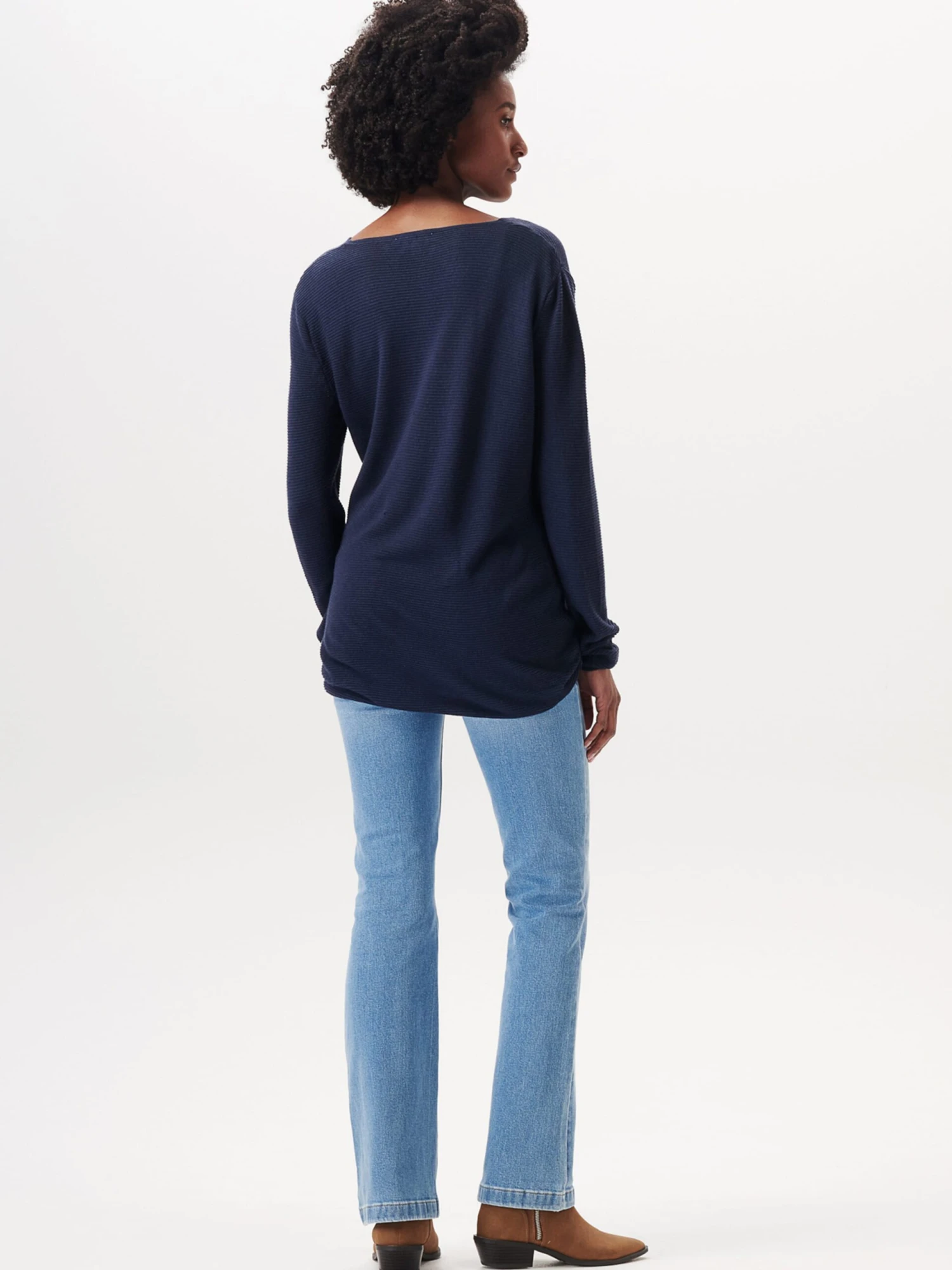 Fijngebreide Truien Trui Dames Navy 7 Fijngebreide Truien Trui Dames Navy - Afbeelding 5