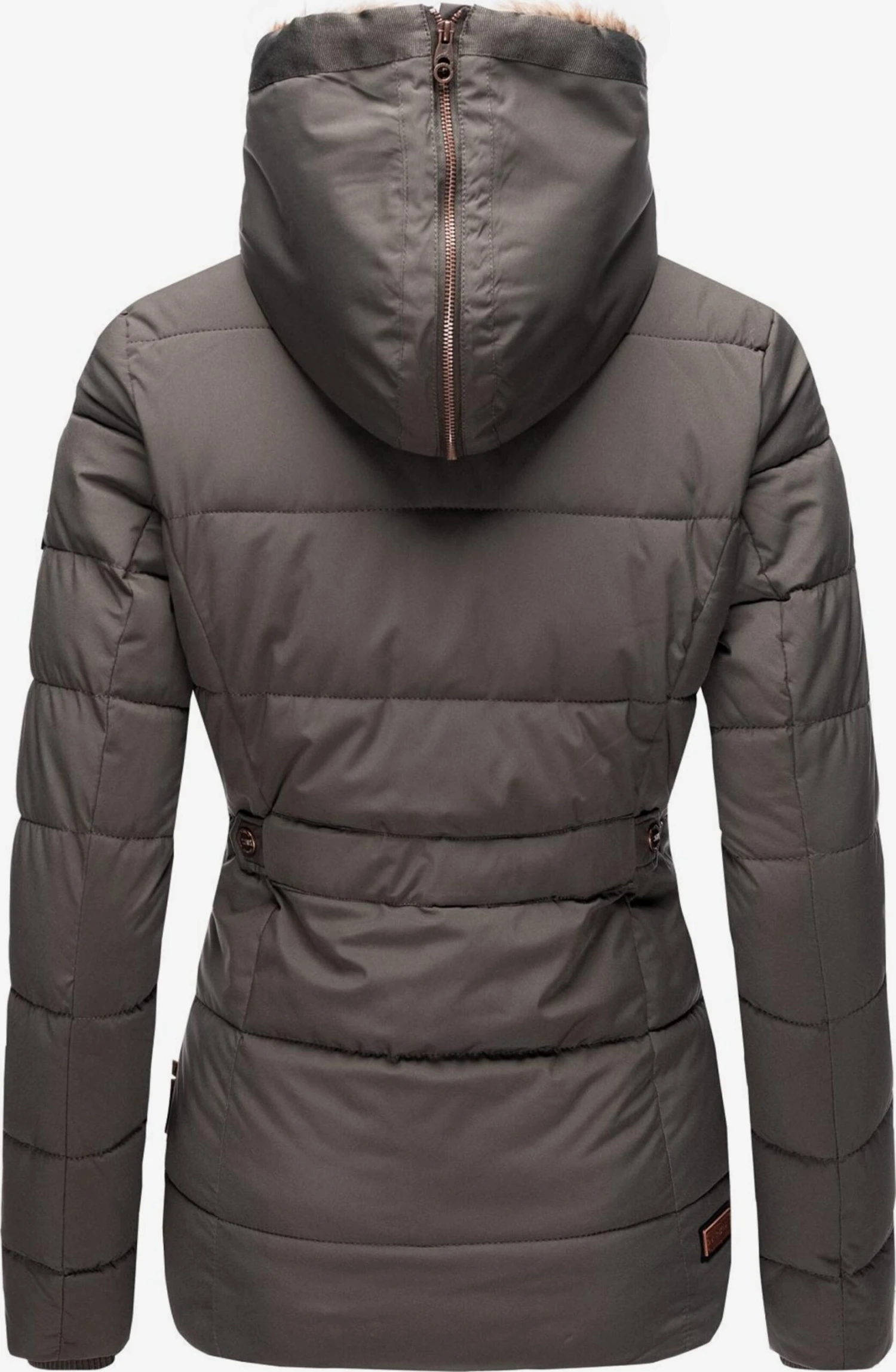 Marikoo Gewatteerde Jassen Winterjas Nekoo Dames Aardetinten 5 Marikoo Gewatteerde Jassen Winterjas Nekoo Dames Aardetinten - Afbeelding 3