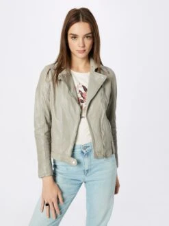 GIPSY Leren Jassen Tussenjas Faye Dames Lichtgrijs -Dameskleding Verkoop Winkel ea21391b4548160f6f40438f11eeab2d