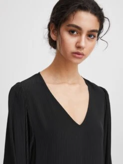 ICHI Mini Jurken Jurk CALOVA Dames Zwart -Dameskleding Verkoop Winkel eb585fde425b9875e1780ee051a23a78