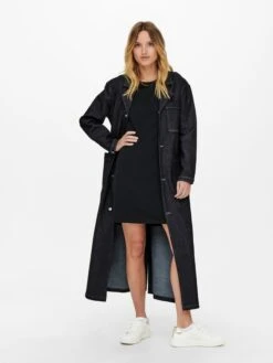 ONLY Trenchcoats Tussenmantel Dames Donkerblauw -Dameskleding Verkoop Winkel eb83d77facc770489acbab18cba25f69