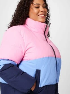 ONLY CARMAKOMA Gewatteerde Jassen Winterjas DOLLY Dames Navy / Duifblauw / Pink -Dameskleding Verkoop Winkel ede4679f97cc7cd3dd568bb1c9936f18