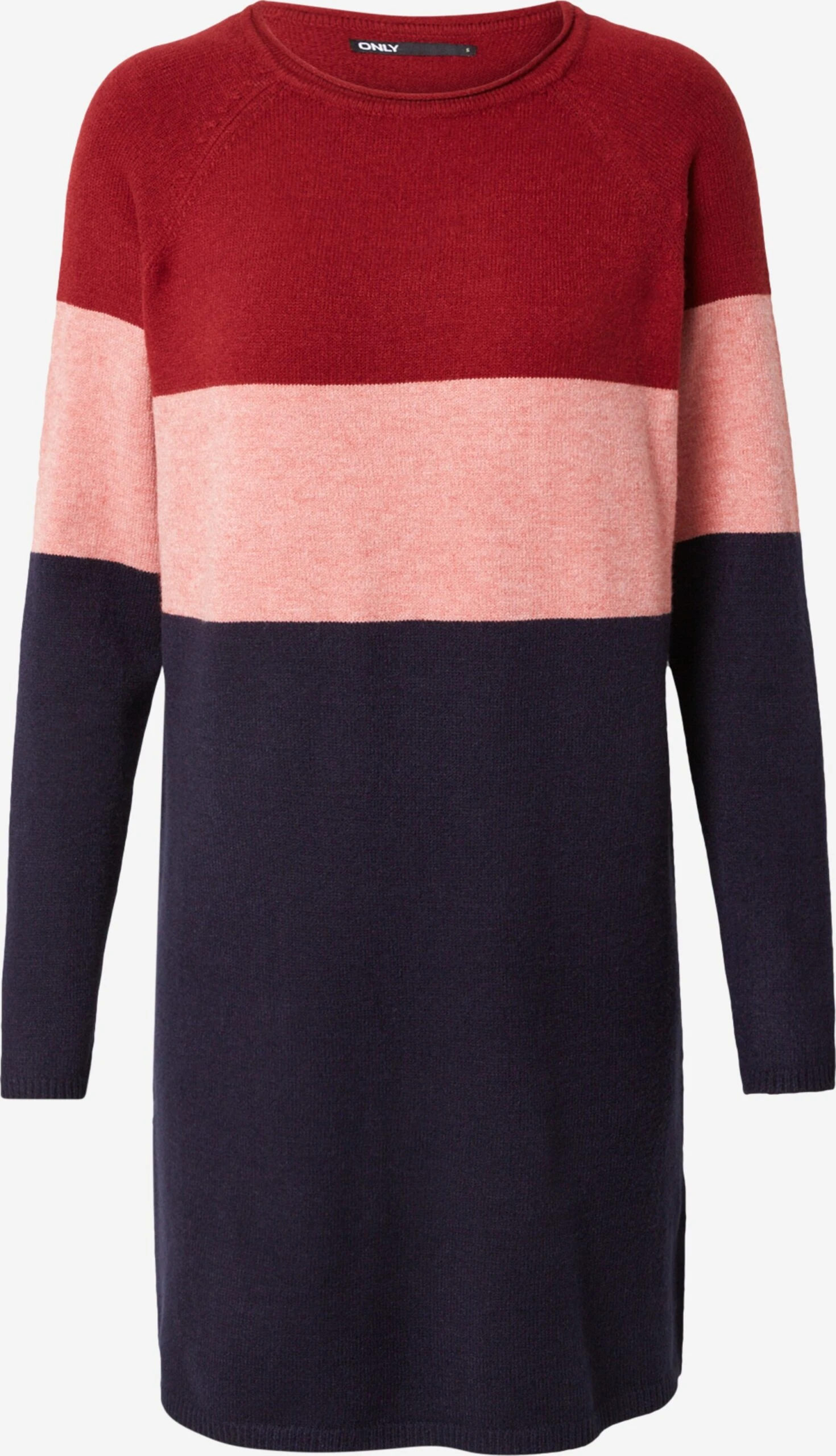 ONLY Gebreide Jurken Gebreide Jurk Dames Wijnrood 3 ONLY Gebreide Jurken Gebreide Jurk Dames Wijnrood