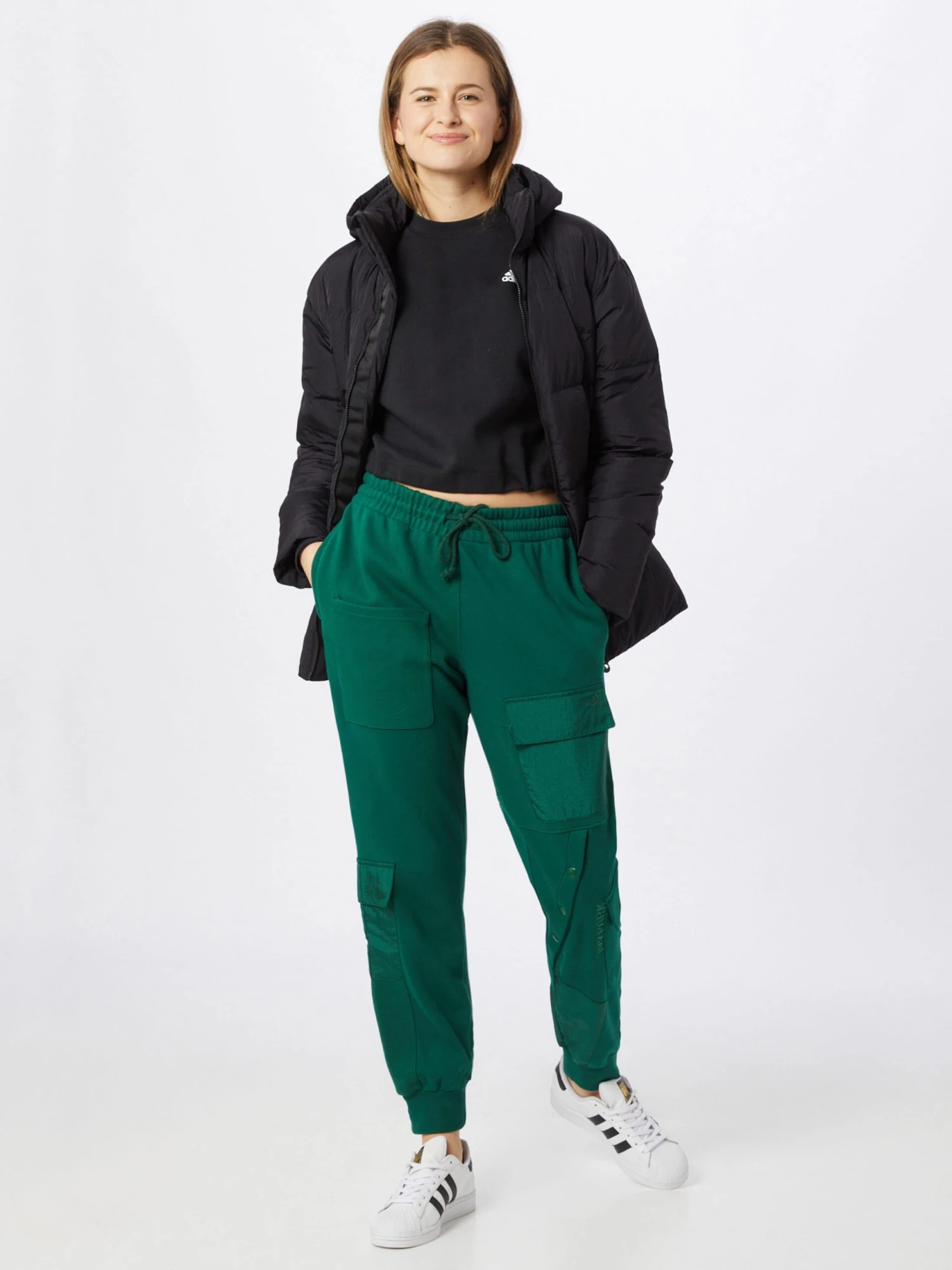 Adidas Originals Donsjassen Winterjas DOWN PUFFER Dames Zwart 6 Adidas Originals Donsjassen Winterjas DOWN PUFFER Dames Zwart - Afbeelding 4