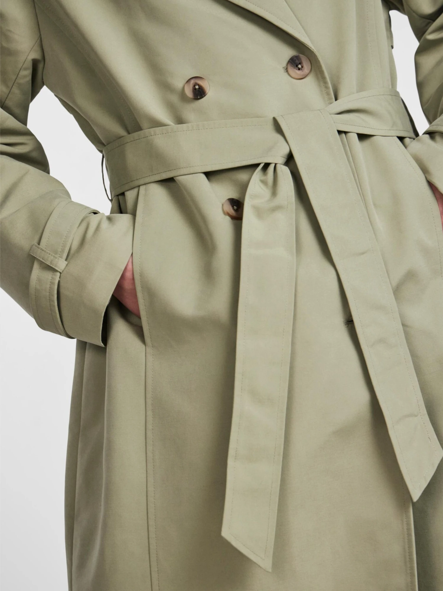 Pieces Trenchcoats Tussenmantel Taya Dames Grijs 7 Pieces Trenchcoats Tussenmantel Taya Dames Grijs - Afbeelding 5