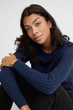 B.young Fijngebreide Truien Trui Olgi Dames Blauw -Dameskleding Verkoop Winkel f07627922e43e093ceed96a3405fdc7d