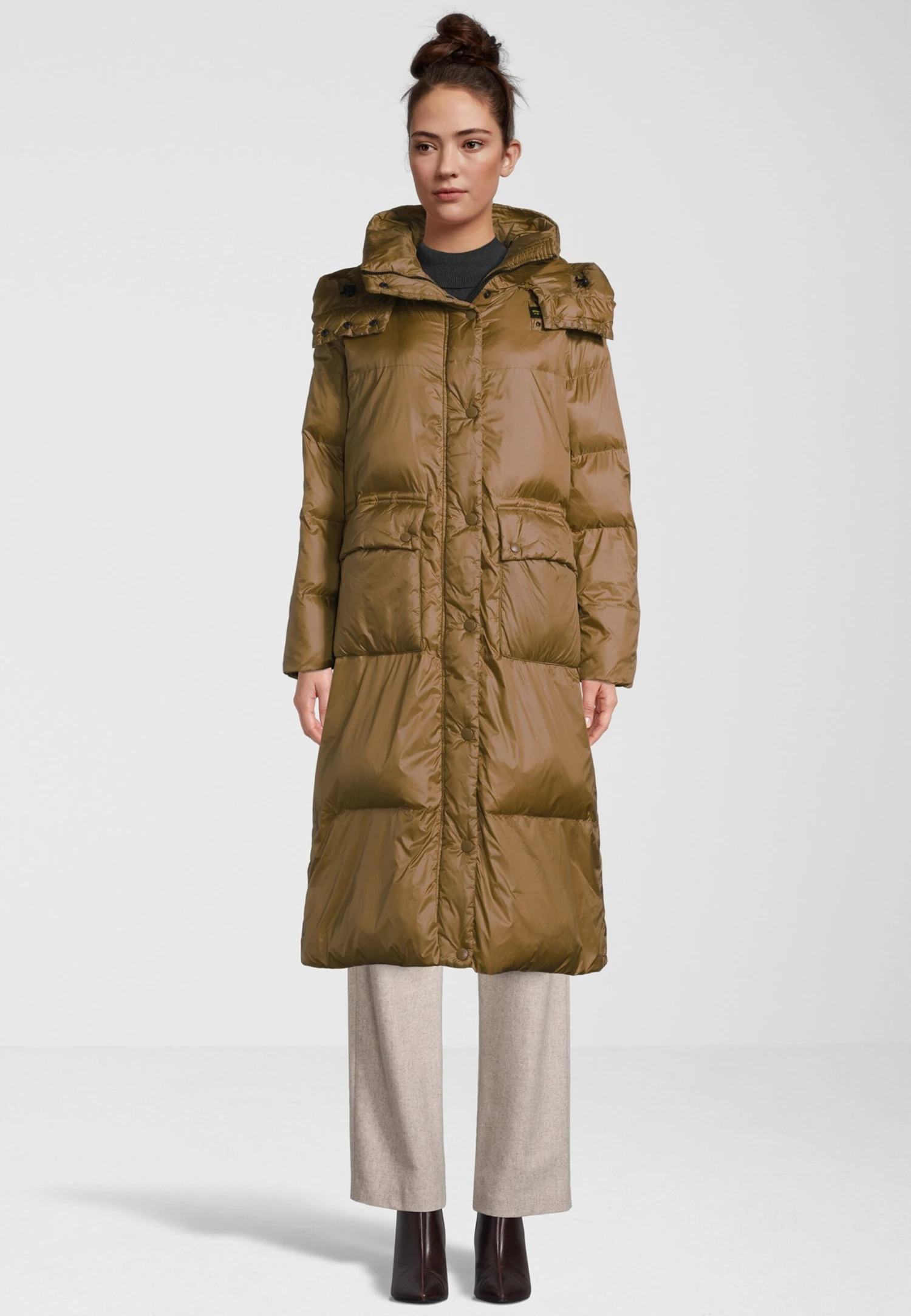 Gewatteerde Jassen Winterjas Dames Beige 4 Gewatteerde Jassen Winterjas Dames Beige - Afbeelding 2