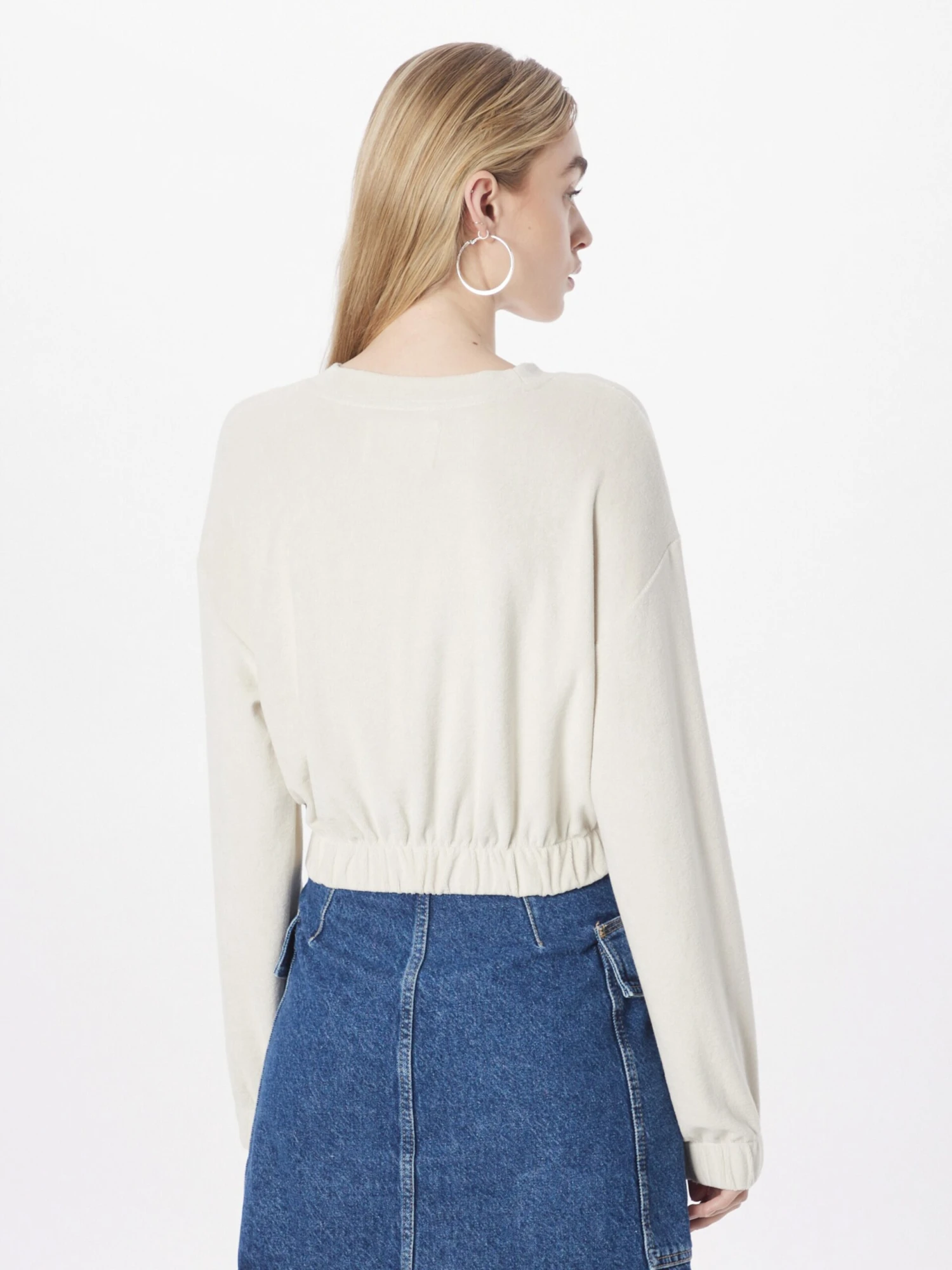 Calvin Klein Jeans Sweatshirts Sweatshirt Dames Ecru 6 Calvin Klein Jeans Sweatshirts Sweatshirt Dames Ecru - Afbeelding 4