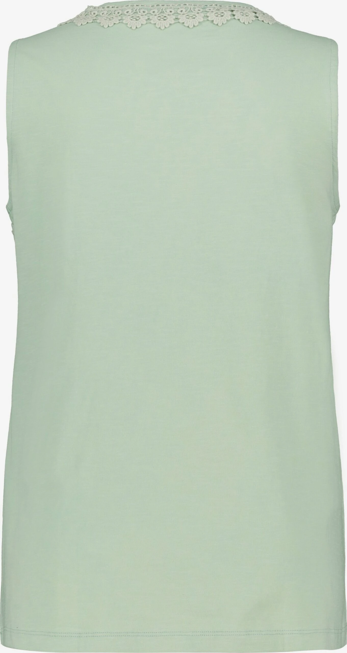 Ulla Popken Kanten Tops Top 795419 Dames Pastelgroen 4 Ulla Popken Kanten Tops Top 795419 Dames Pastelgroen - Afbeelding 2