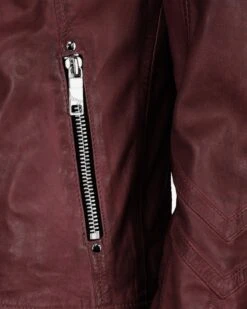 Maze Leren Jassen Tussenjas Lindsay Dames Kersrood -Dameskleding Verkoop Winkel f31a7b6427007207d926a62ad39aee45