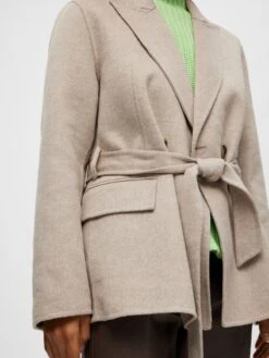 Selected Femme Tussenmantels Tussenmantel Tara Dames Lichtbeige -Dameskleding Verkoop Winkel f3bfde56fe025832a49efe9ae9d72825