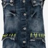 Cipo & Baxx Bodywarmers Bodywarmer Destroyed Dames Blauw -Dameskleding Verkoop Winkel f459e8af58e2f297418cca9dcc811223