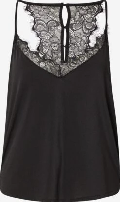 Kanten Tops Top Isabell Dames Zwart