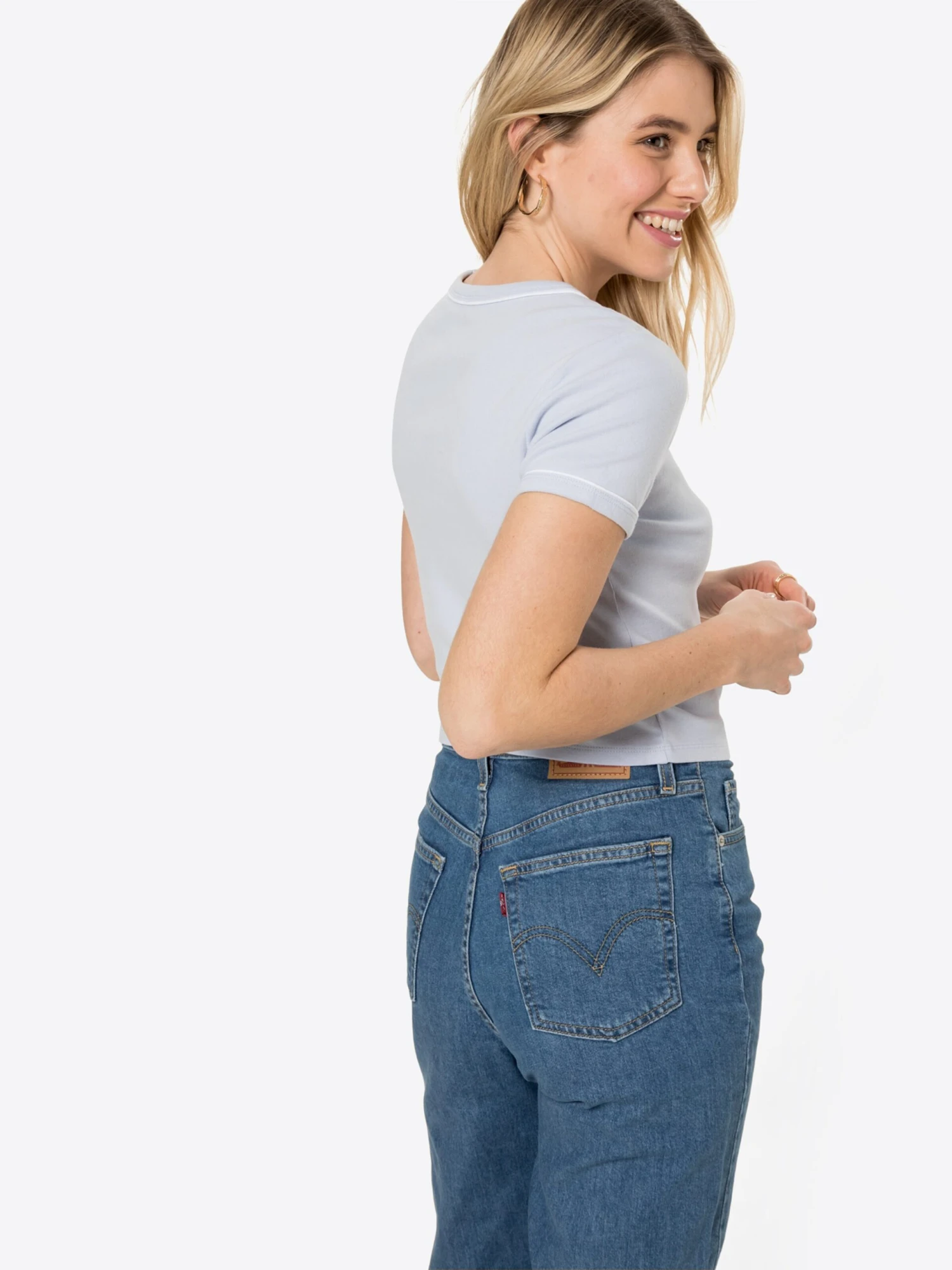 Hollister T-shirts Shirt Sporty Dames Navy / Lichtblauw 6 Hollister T-shirts Shirt Sporty Dames Navy / Lichtblauw - Afbeelding 4