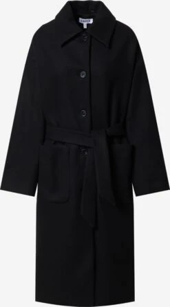 EDITED Wollen Mantels Tussenmantel Tosca Dames Zwart