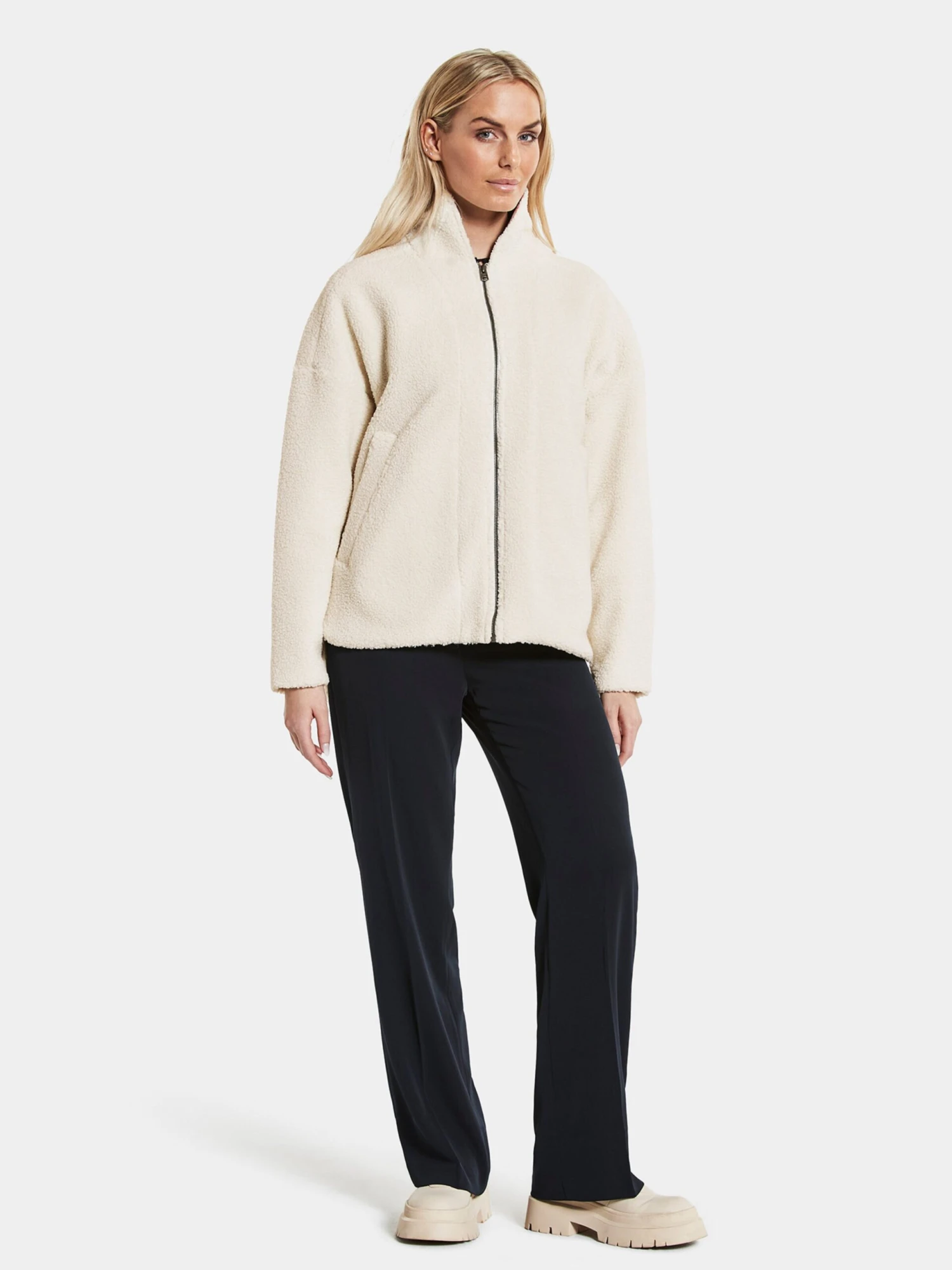 DIDRIKSONS Outdoor Jassen Fleece Jas Eira Dames Wit 6 DIDRIKSONS Outdoor Jassen Fleece Jas Eira Dames Wit - Afbeelding 4