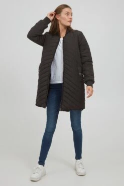 OXMO Tussenmantels Tussenmantel MADALYN Dames Zwart -Dameskleding Verkoop Winkel fa37fbb571ace51f22ee9d7b54723362