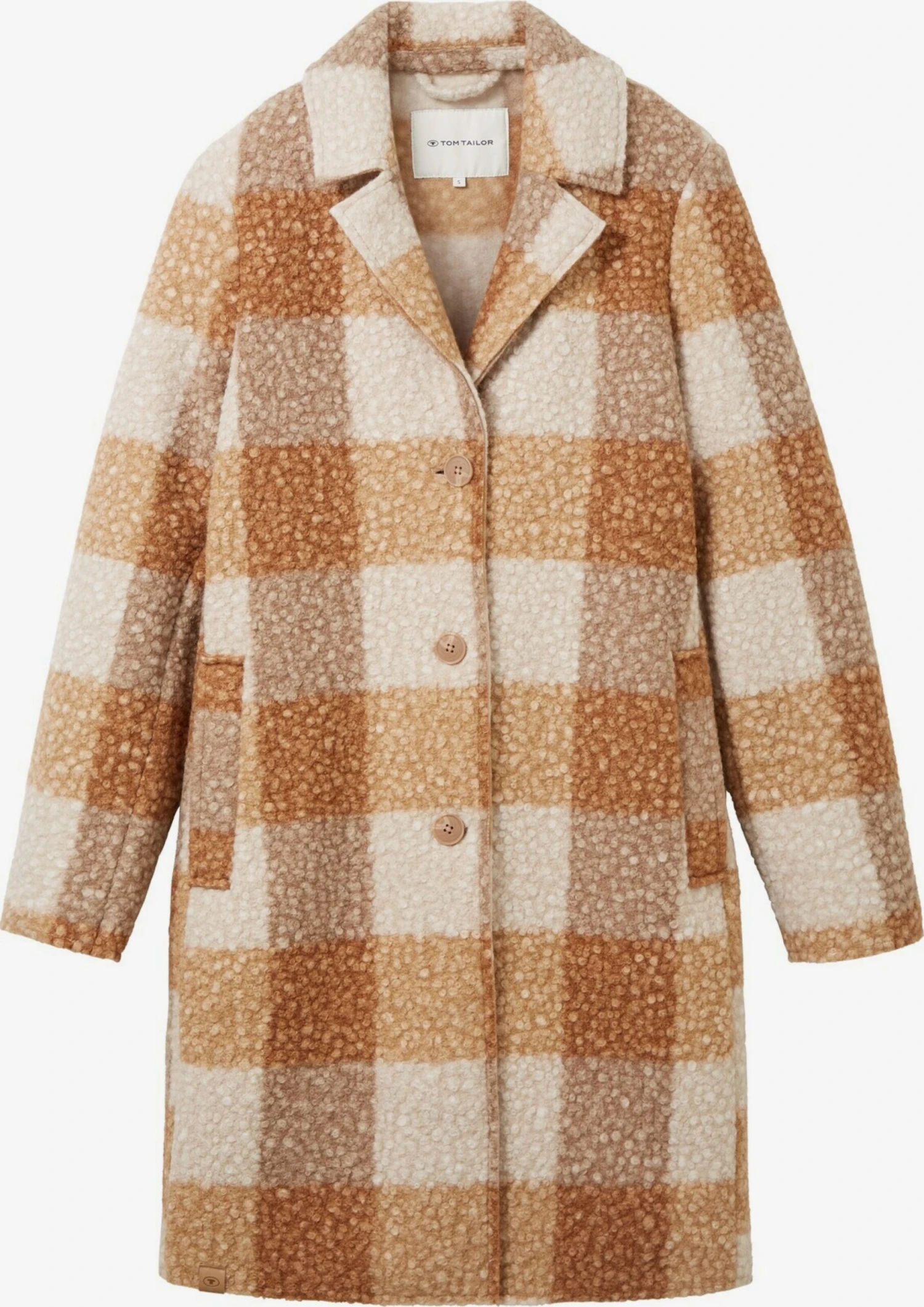 Tom Tailor Tussenmantels Tussenmantel Dames Beige / Sand 3 Tom Tailor Tussenmantels Tussenmantel Dames Beige / Sand