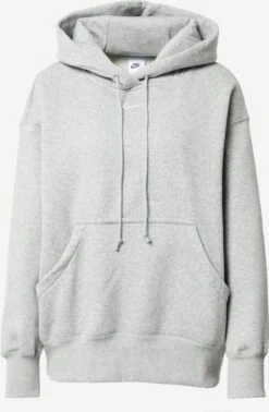 Nike Sportswear Hoodies Sweatshirt Dames Lichtgrijs