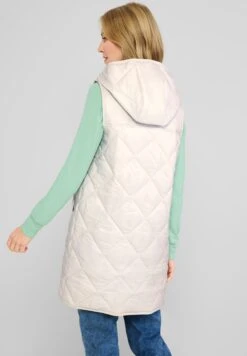 STREET ONE Bodywarmers Bodywarmer Dames Lichtgrijs -Dameskleding Verkoop Winkel fea6233e7bb390280377a0a4852e7557